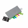 FolderSys busta con cerniera DL grigia opaca PP non tessuto 120 x 220 mm