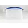 Foldersys busta per documenti con cerniera A4 trasparente/blu 0,28 mm 1 pz