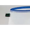 Foldersys busta per documenti con cerniera A4 trasparente/blu 0,28 mm 1 pz