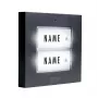 M-E MODERN-ELECTRONICS KTB-2 A Pulsante campanello 2 famiglie antracite illuminato
