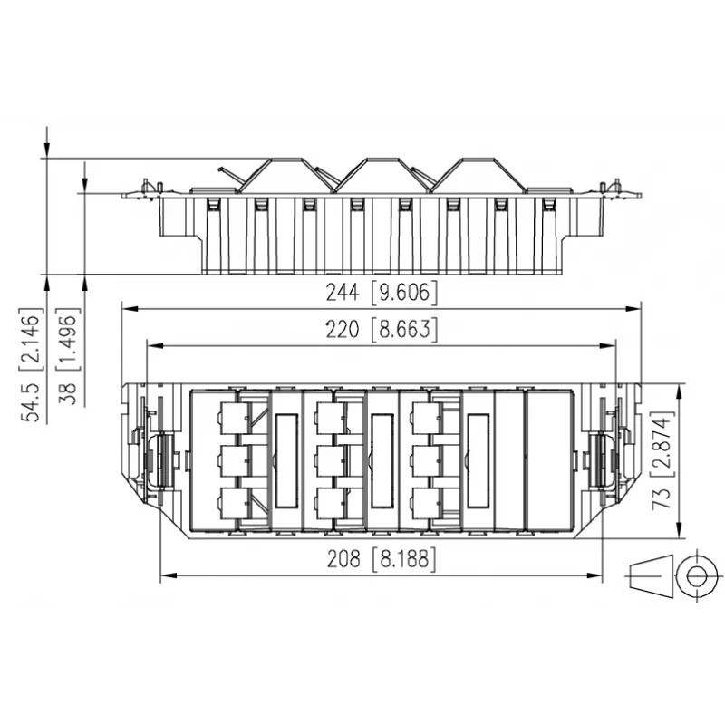 METZ CONNECT Modulo Keystone RJ45 Cat.6A schermato nero confezione da 1
