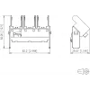 METZ CONNECT BTR E-DAT subway Telaio modulo 3 porte - telaio per connessioni