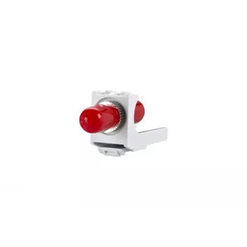 METZ CONNECT Adattatore in fibra ottica ST simplex multimodale/monomodale bianco