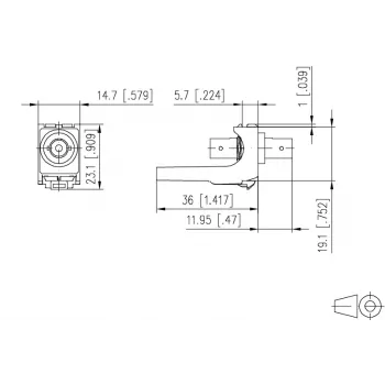 METZ CONNECT Adattatore in fibra ottica ST simplex multimodale/monomodale bianco