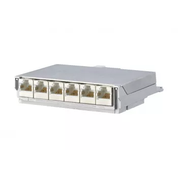 METZ CONNECT BTR E-DAT C6 6x8 AP Distributore patch panel - CAT 6 - STP - grigio - 1U - 19 pollici
