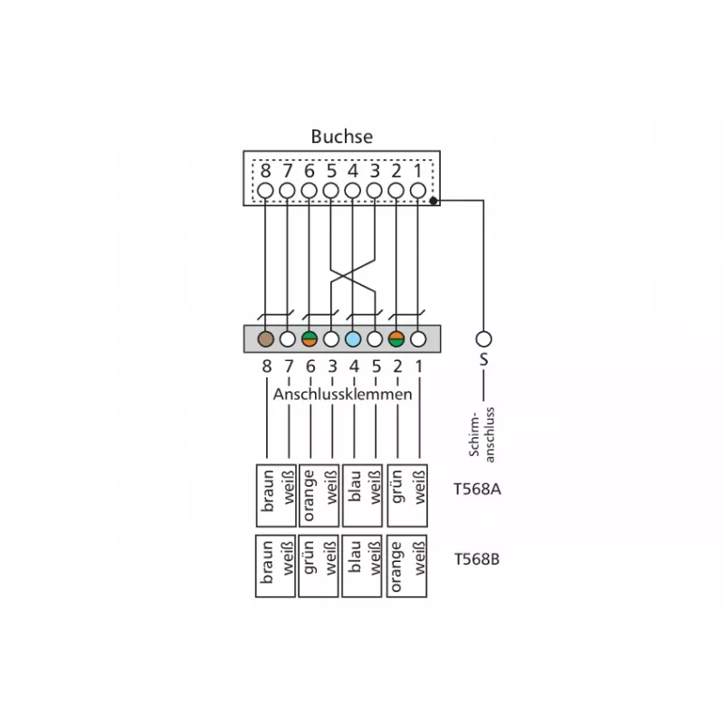 METZ CONNECT BTR E-DAT C6 6x8 AP Distributore patch panel - CAT 6 - STP - grigio - 1U - 19 pollici