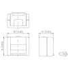 METZ CONNECT E-DAT Case modulare con 12 porte, grigio chiaro (RAL 7035), IP20, vuoto