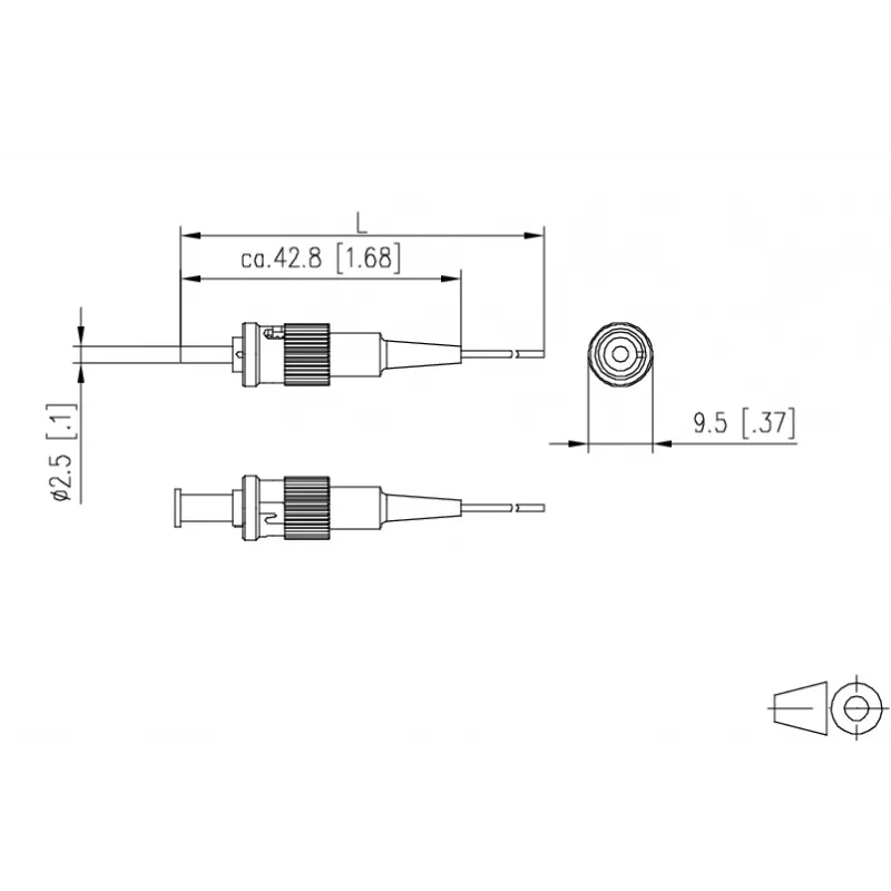 METZ CONNECT 150M1AO0020E Cavo patch in fibra ottica OM3 ST/PC 2 m Multi
