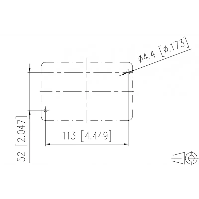 METZ CONNECT E-DAT Industry IP67 V5 presa di rete a 2 porte da superficie, alluminio, grigio (1401060320ME)
