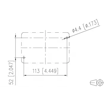 METZ CONNECT 1401010620ME Presa di connessione Industrial Ethernet, grigio, metallo, IP67, 124x78x57 mm
