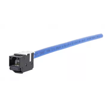 METZ CONNECT 130A10-29-I-B1 Piatto nero connettore femmina RJ45 Cat6A schermato modulo Keystone