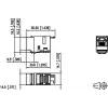 METZ CONNECT 130A10-29-I-B1 Piatto nero connettore femmina RJ45 Cat6A schermato modulo Keystone