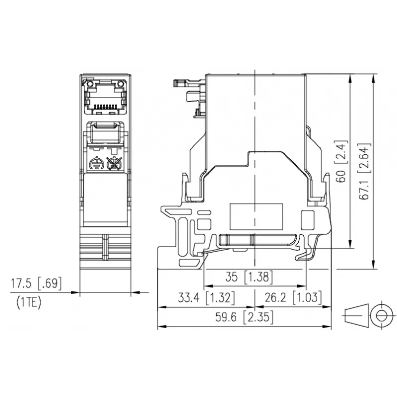 METZ CONNECT Modulo Keystone RJ45 Cat6A schermato grigio 1401806113KE