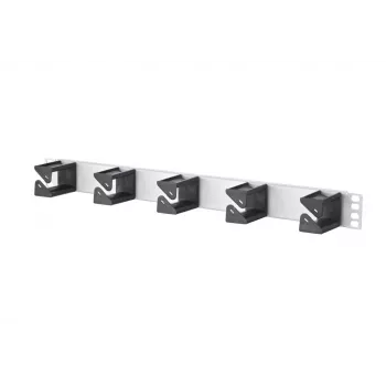 METZ CONNECT BTR Cable Manager 1RU - pannello di gestione cavi - alluminio anodizzato - 1U - 19 pollici