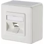 METZ CONNECT BTR 130B10D10002-E presa di rete da parete 1 porta, vuota, bianco puro, 85x85x43mm
