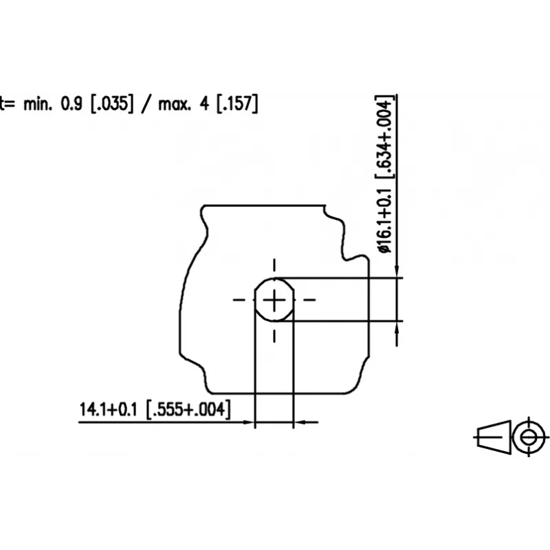METZ CONNECT connettore femmina M12 codifica D, 8 poli, collegamento a vite, schermato, IP67