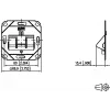 METZ CONNECT 130B20D11200KE presa di rete keystone 1 porta da incasso bianco puro