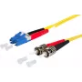 METZ CONNECT OpDAT cavo patch OS2 LC duplex su 2x ST monomodale 1m giallo I-V(ZN)H