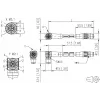 METZ CONNECT M12 2m 8 poli codifica X 142M2X19020