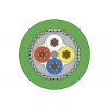 METZ CONNECT M12 cavo patch angolare su dritto, codifica D, 4 poli, 10 m, schermato, PUR, verde