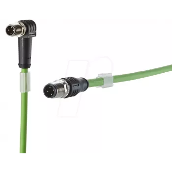 METZ CONNECT 142M1D19010 Cat5e M12 cavo patch 1 m verde