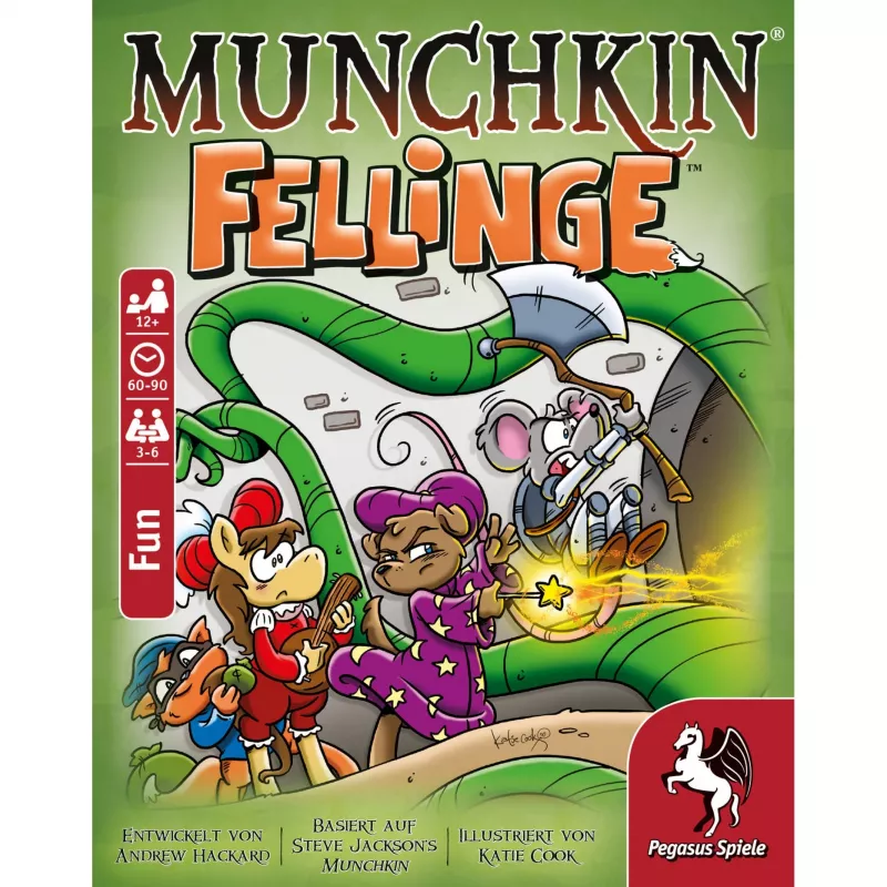 Pegasus Spiele Munchkin Fellinge (Demented Dungeons) espansione gioco di carte