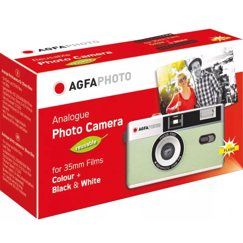 AGFAPHOTO Agfa Photo fotocamera riutilizzabile 35mm verde