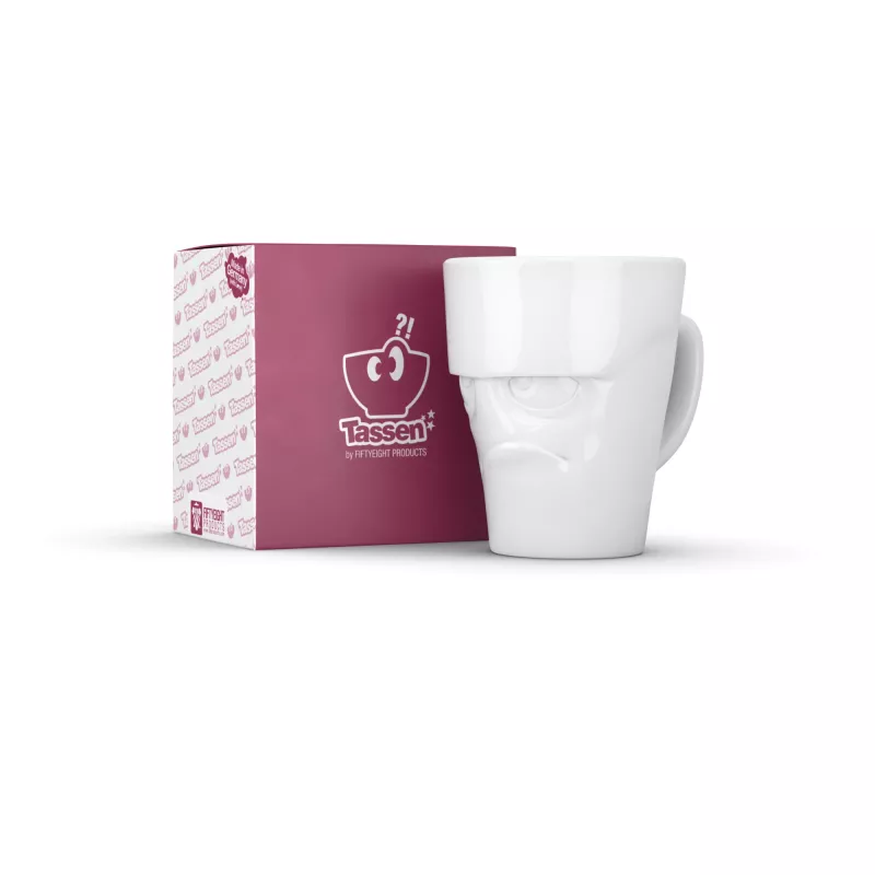 FIFTYEIGHT PRODUCTS FIFTYEIGHT Tazza con manico 350ml - Grumpy bianco