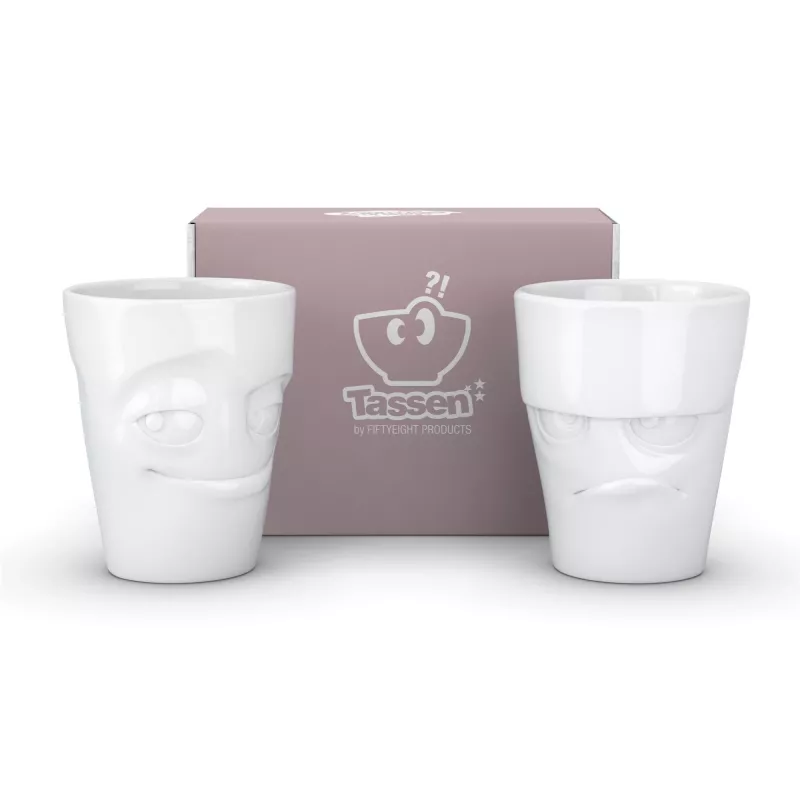FIFTYEIGHT PRODUCTS Tazza 350ml - Grumpy & Mischievous bianco