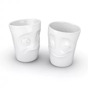 FIFTYEIGHT PRODUCTS FIFTYEIGHT Tazza 350ml - Amused & Bewildered bianco