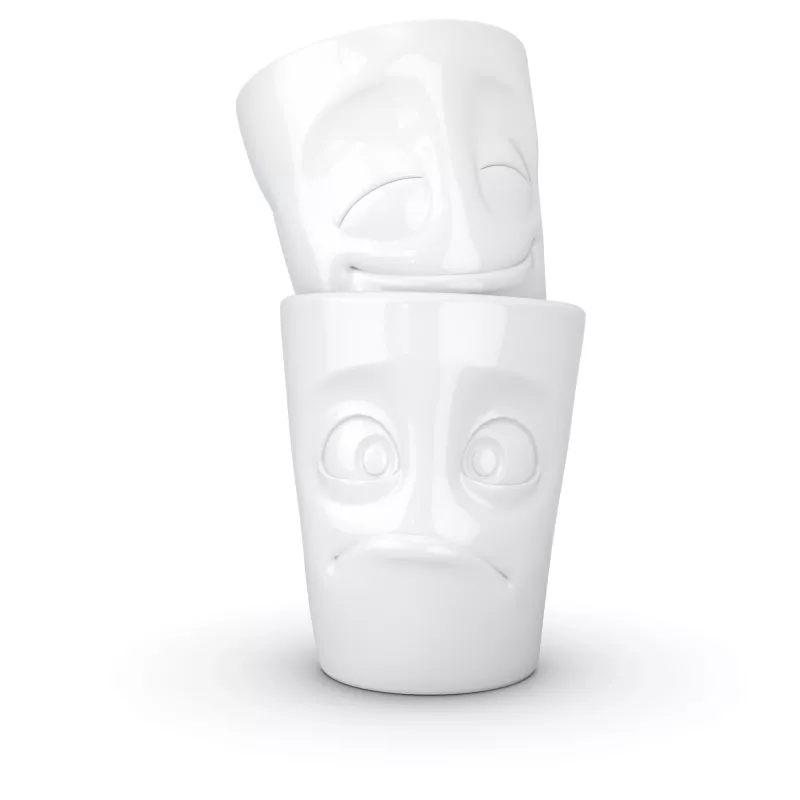 FIFTYEIGHT PRODUCTS FIFTYEIGHT Tazza 350ml - Amused & Bewildered bianco