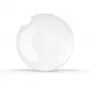 FIFTYEIGHT PRODUCTS FIFTYEIGHT 2 piatti fondi con morso Ø 24 cm bianco
