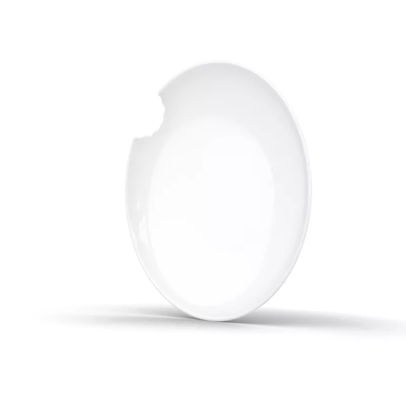 FIFTYEIGHT PRODUCTS FIFTYEIGHT 2 piatti fondi con morso Ø 24 cm bianco