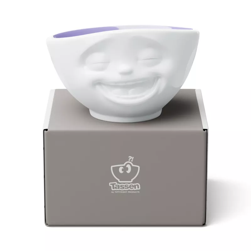 FIFTYEIGHT PRODUCTS Ciotola 500ml - Laughing Face Inside Lavender