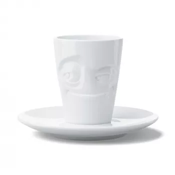 FIFTYEIGHT PRODUCTS Tazzina da espresso con manico 80 ml - Mischievous White