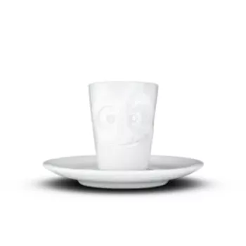 FIFTYEIGHT PRODUCTS Tazza da espresso con manico 80 ml - Lecker White