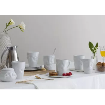 FIFTYEIGHT PRODUCTS FIFTYEIGHT Tazza con manico 350 ml - Lecker White