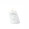 FIFTYEIGHT PRODUCTS FIFTYEIGHT Candle Snuggle CUDDLY Portacandela piccolo bianco