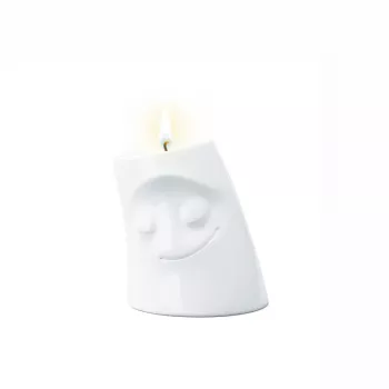FIFTYEIGHT PRODUCTS FIFTYEIGHT Candle Snuggle CUDDLY Portacandela piccolo bianco