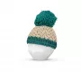 FIFTYEIGHT PRODUCTS Portauovo Beanie avorio/smeraldo