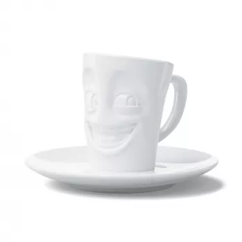 FIFTYEIGHT PRODUCTS FIFTYEIGHT Tazza da espresso con manico 80 ml - Funny White