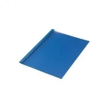 LMG Signaltechnologie BMDLEM-BL-R2 cartelle per rilegatura termica, struttura lino, blu, 2 mm, 50 pezzi