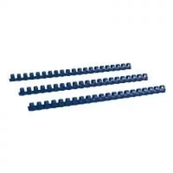 LMG 100 pettini per rilegatura in plastica 14 mm, blu (BRP140-BL)