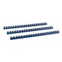 LMG 100 pettini di plastica per rilegatura 14 mm, blu (BRP140-BL)