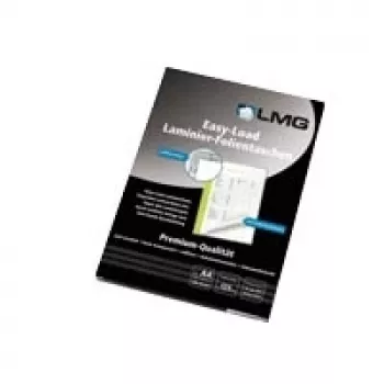 Pellicole plastificatrici LMG Easyload A4 lucide, 125 micron, confezione da 100