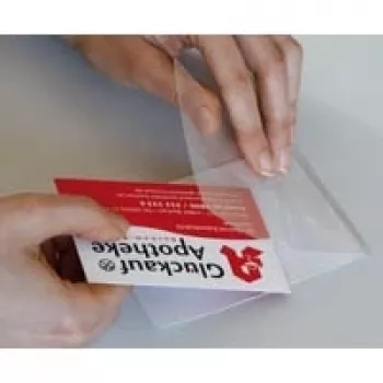 LMG Signaltechnologie 100 pellicole per laminazione a freddo lucide per formato carta di credito
