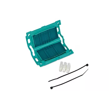 HellermannTyton fissaggio per fascette 435-00650 verde polipropilene autoadesivo 47x27mm