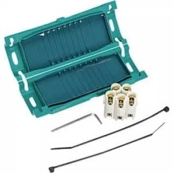 HellermannTyton base di fissaggio per fascette verde polipropilene 55x35mm -20 a 90°C 1 pz.