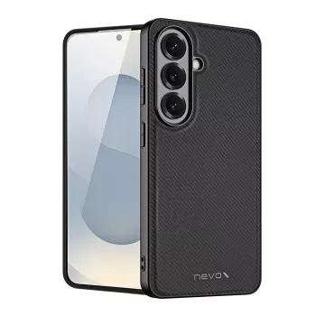 Nevox StyleShell NYLO Custodia per Samsung Galaxy S26, nero