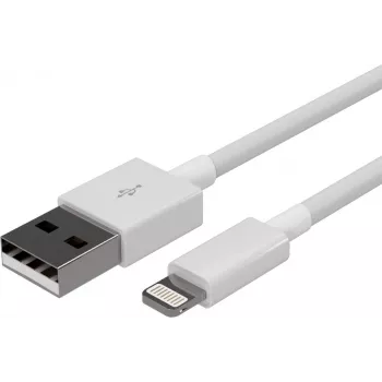 SHIVERPEAKS Flexline Cavo USB di ricarica e sincronizzazione, USB-A su 8-Pin, 2.0, ABS, bianco, 0,1 m (FL31-12044)